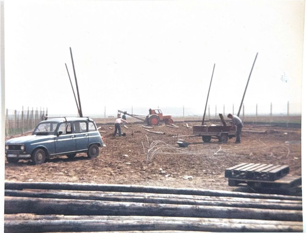 Installation de la houblonnière